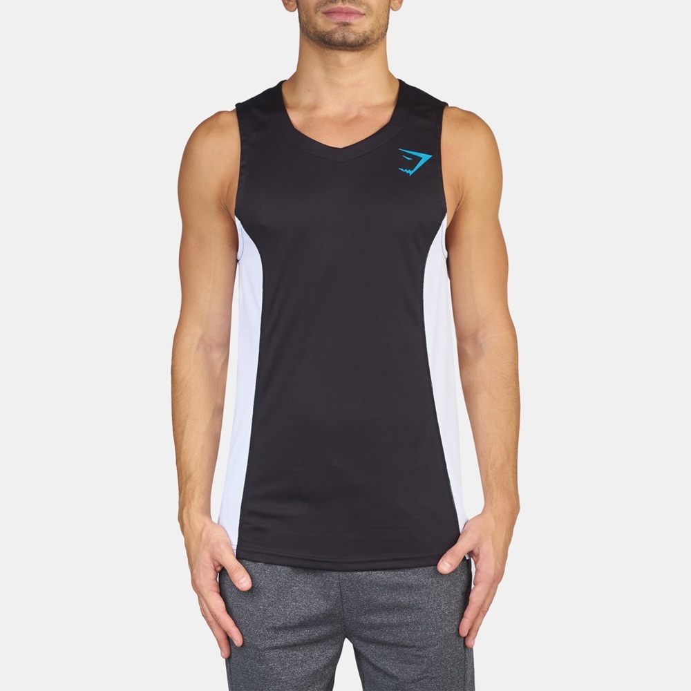 Rare Gymshark Dr Court Tank Too Black & White